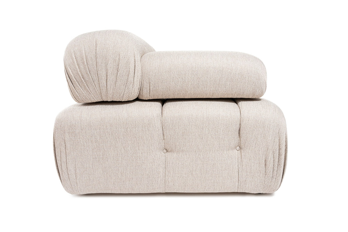 Banken - Modulaire bank 3 - zits met hocker Doblo licht beige - Dimehouse