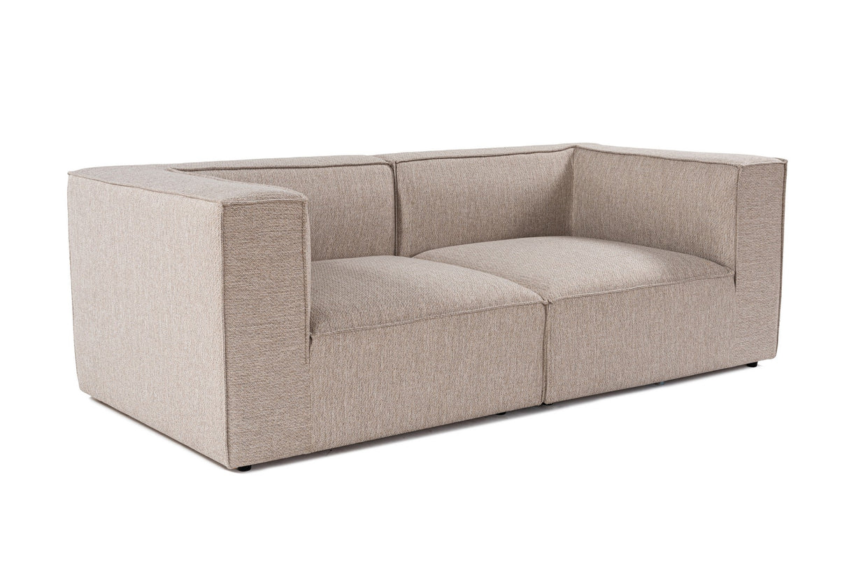 Banken - Modulaire XXL 2 - zits bank Sora 190 cm breed in Beige linnen - Dimehouse