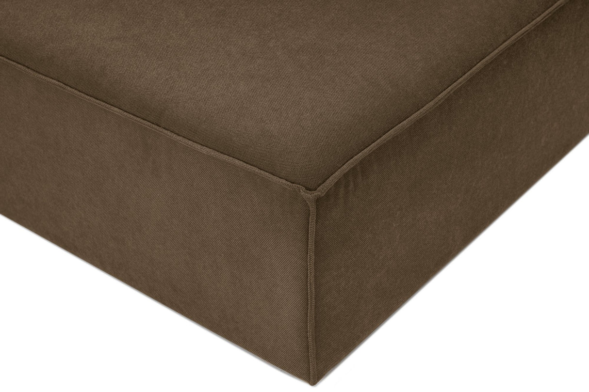 Banken - Modulaire XXL hoekbank taupe linnen 430 cm breed Sora - Dimehouse