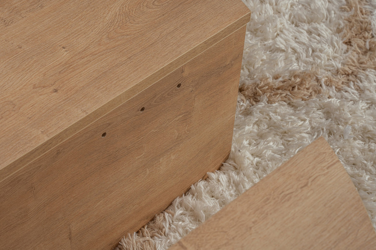 Rund Sofabord Natur 85 cm Melamin Orin