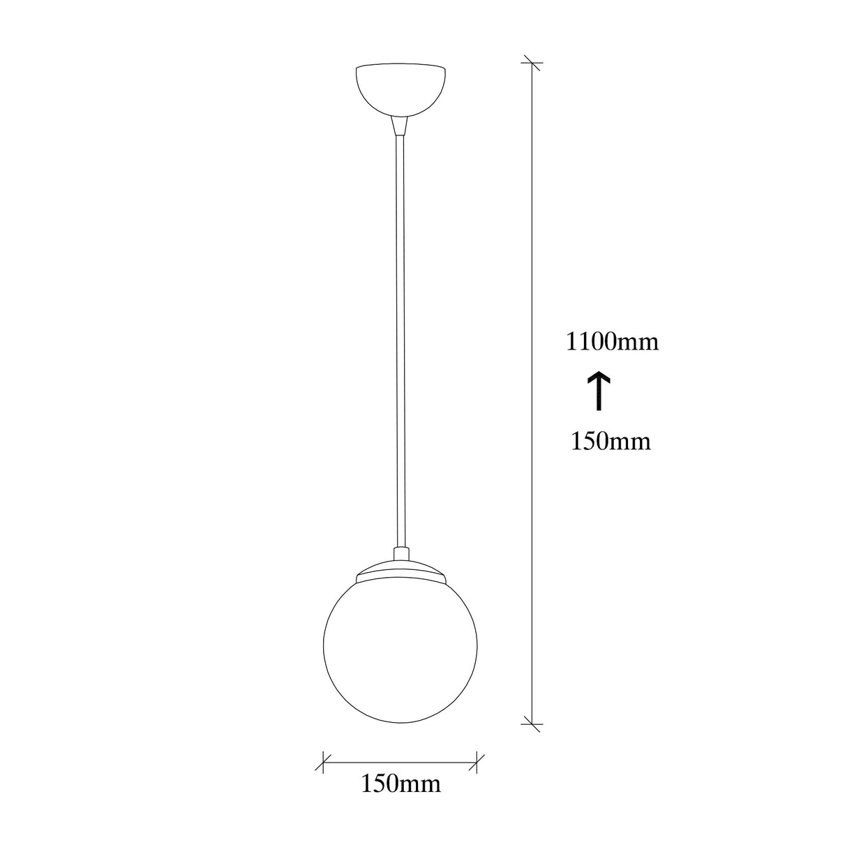 Hængelampe Gul Glas Comet