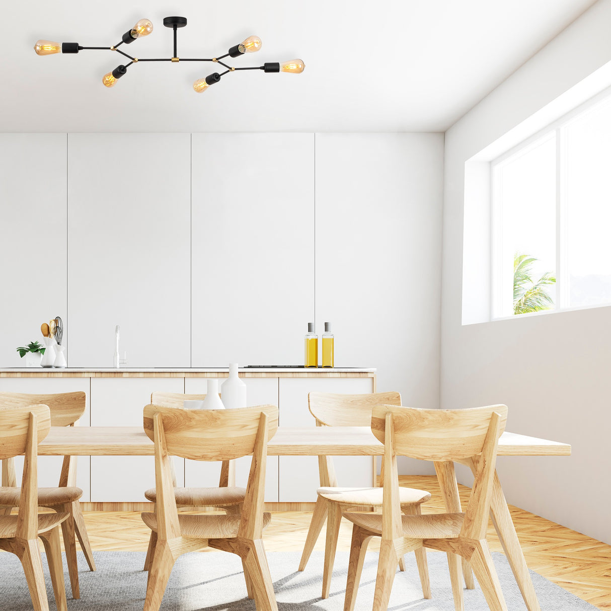 Loftlampe Sort Metal Sentinel