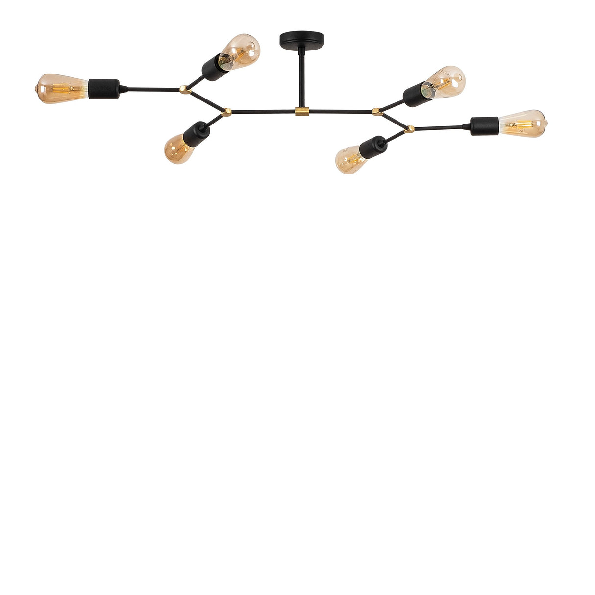 Loftlampe Sort Metal Sentinel