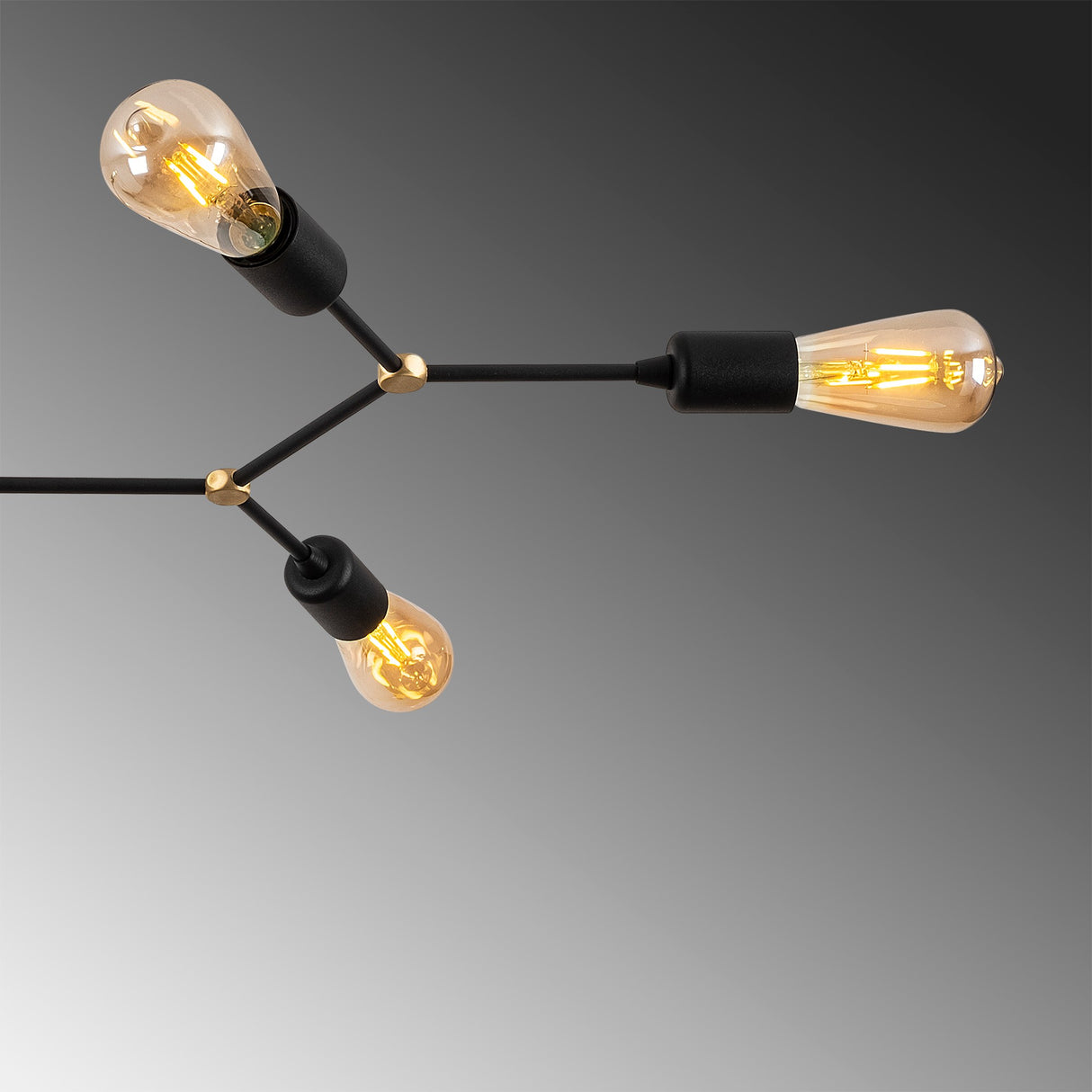 Loftlampe Sort Metal Sentinel