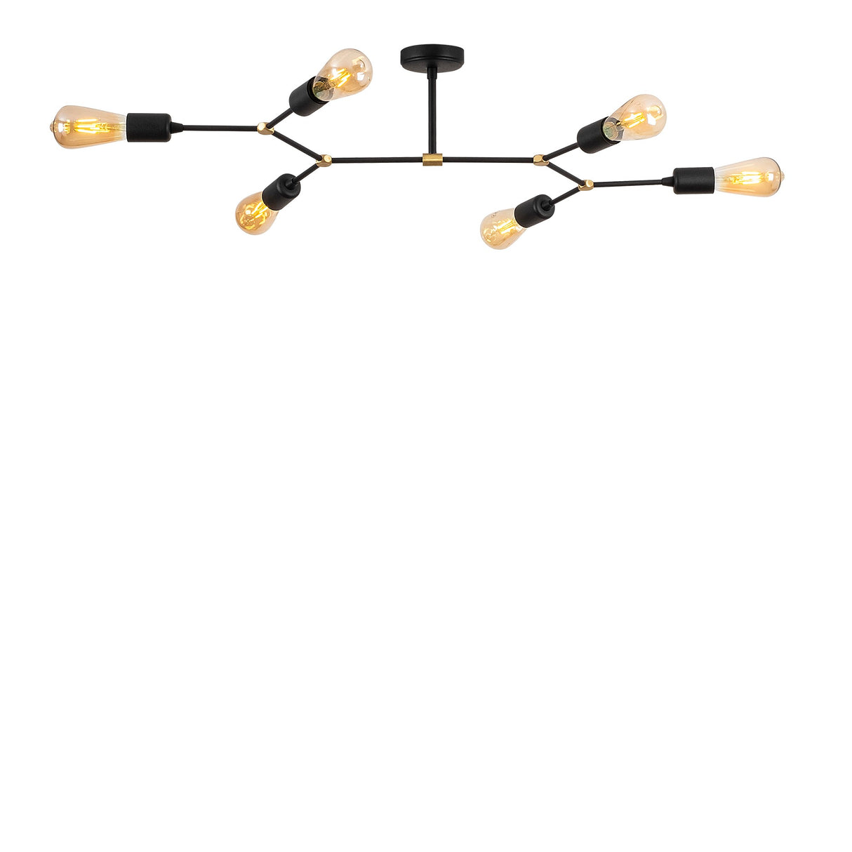 Loftlampe Sort Metal Sentinel