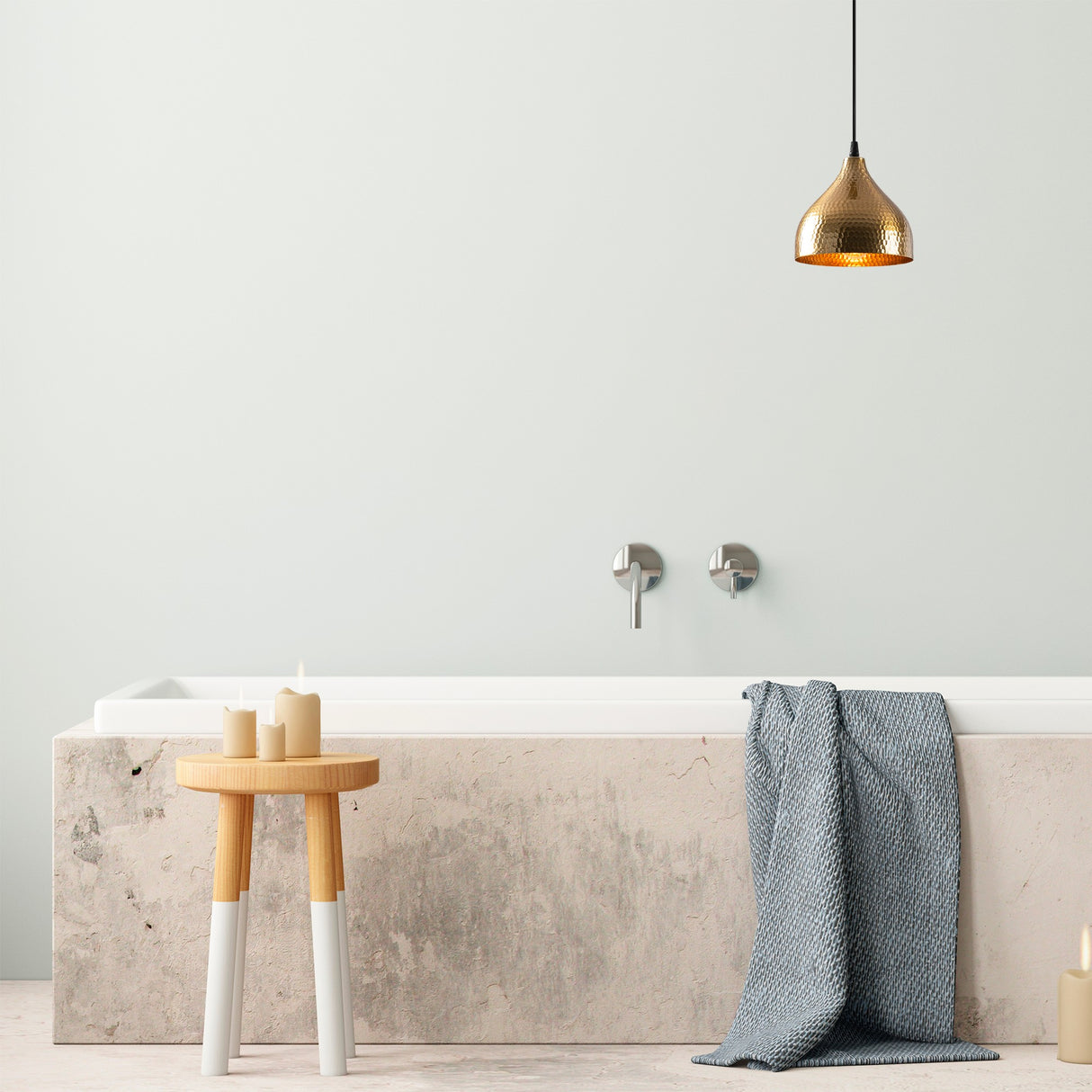 Hængelampe Rund Bronze Farvet Metal Eclipse