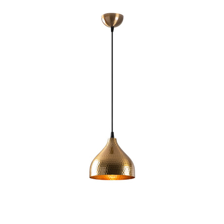 Hængelampe Rund Bronze Farvet Metal Eclipse