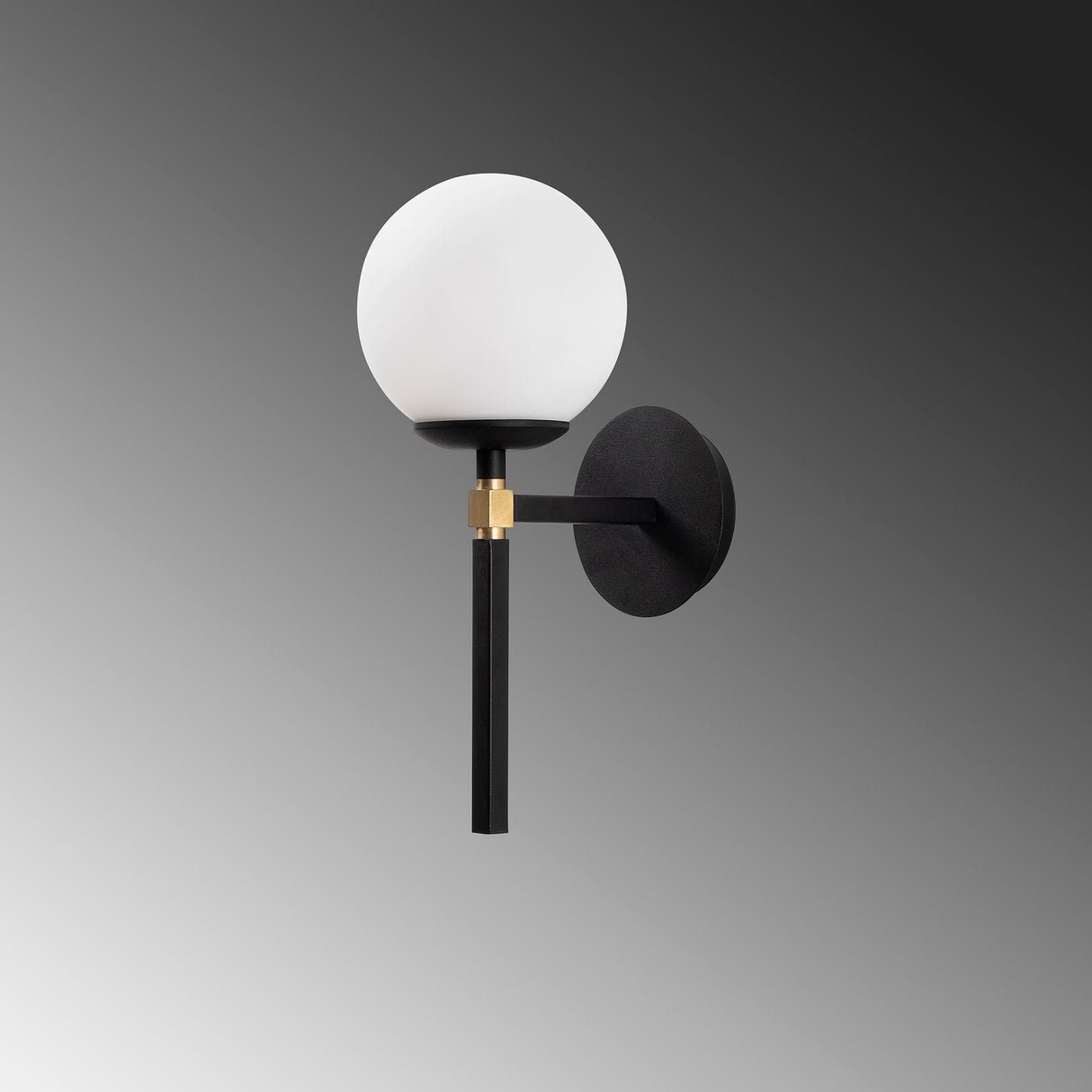 Væglampe Sort Glas Sereno