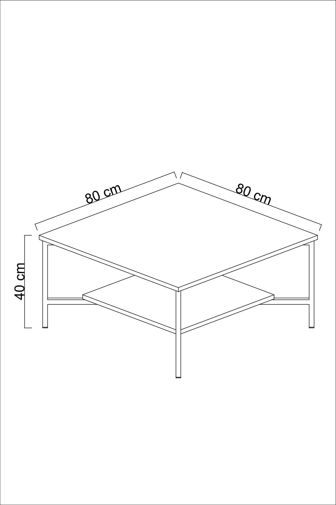 Meubelsets - Meubelset Walnoot - Zwart - Chrome Line - Salontafel + TV Meubel - Dimehouse
