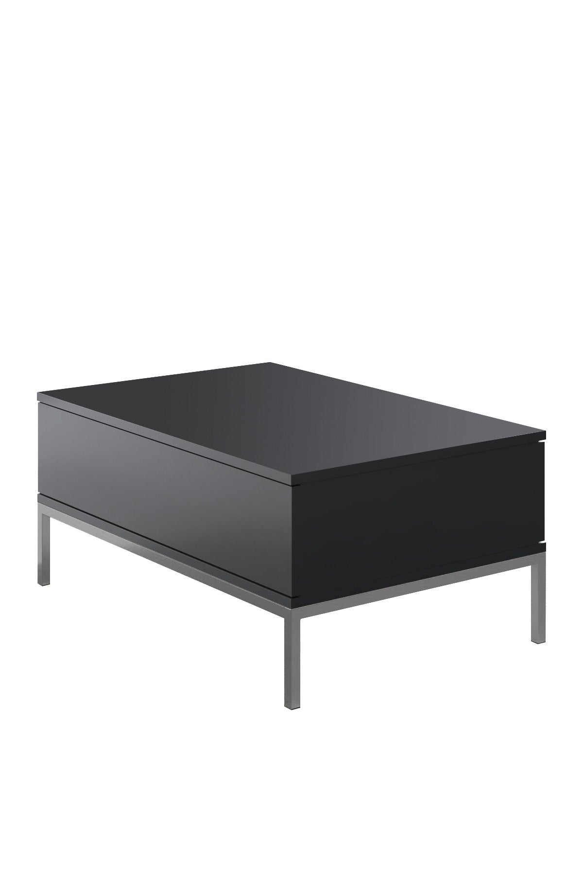 Meubelsets - Meubelset Antraciet Lord - Salontafel + TV Meubel + Dressoir - Zilver Frame - Dimehouse