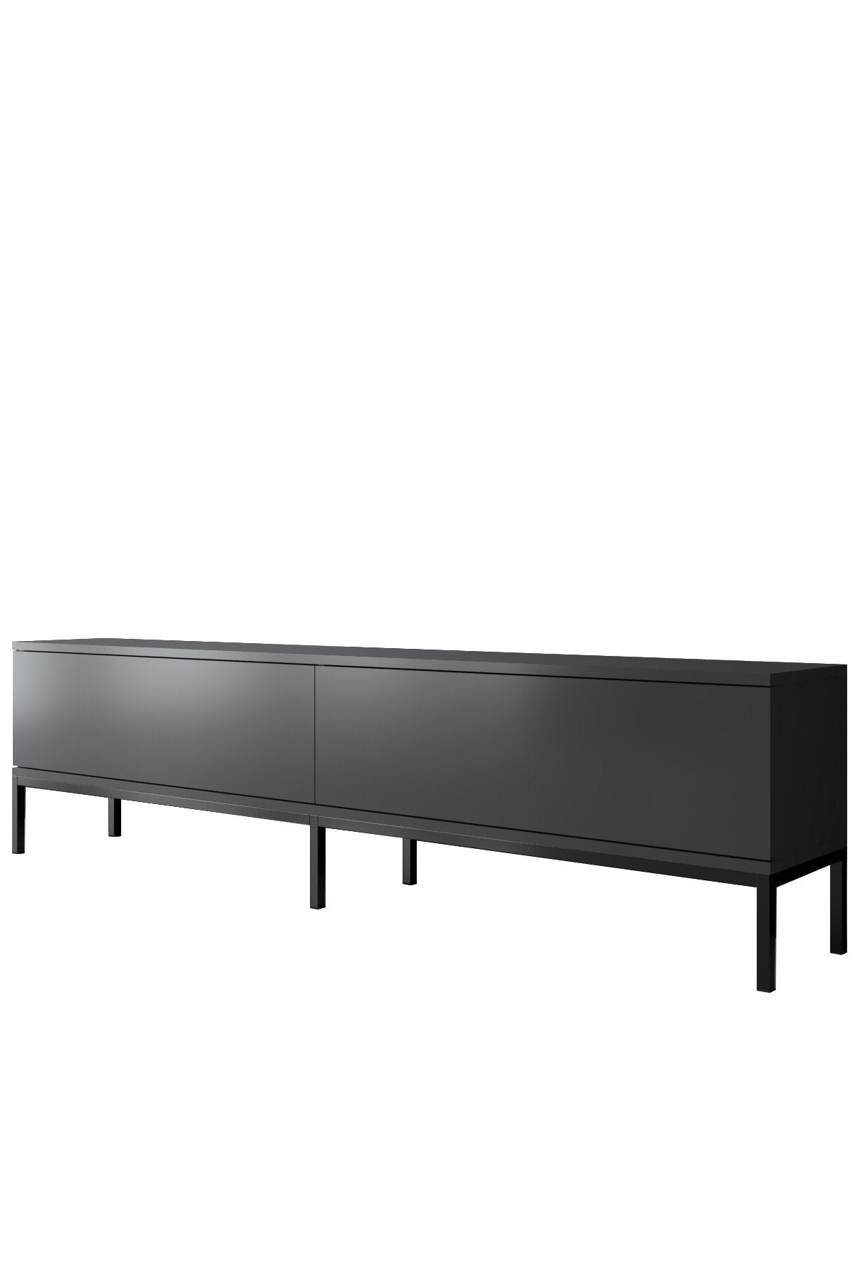 TV Møbel Lord Antracit Sort Melamin 180x47x30 cm