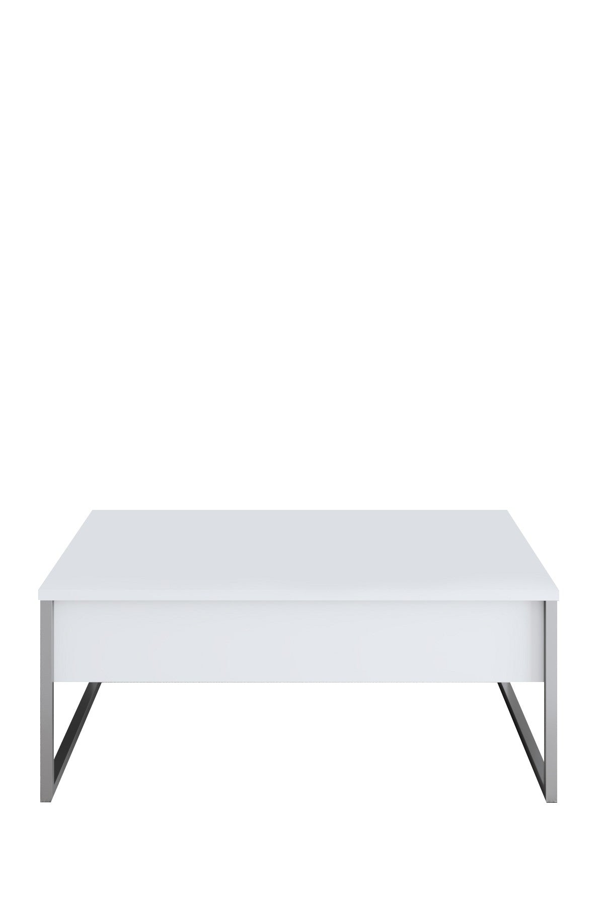 Meubelsets - Meubelset Wit Luxe - Salontafel + TV Meubel + Dressoir Luxe - Zilver Frame - Dimehouse