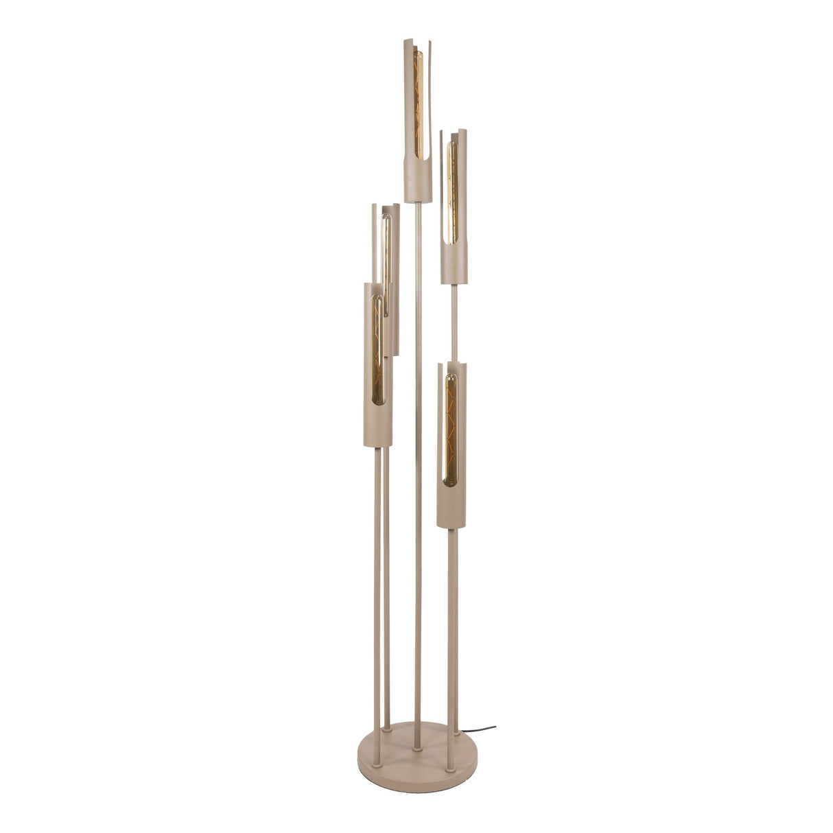 Vloerlamp - Vloerlamp Judy 5 - lichts getrapt beige - Dimehouse