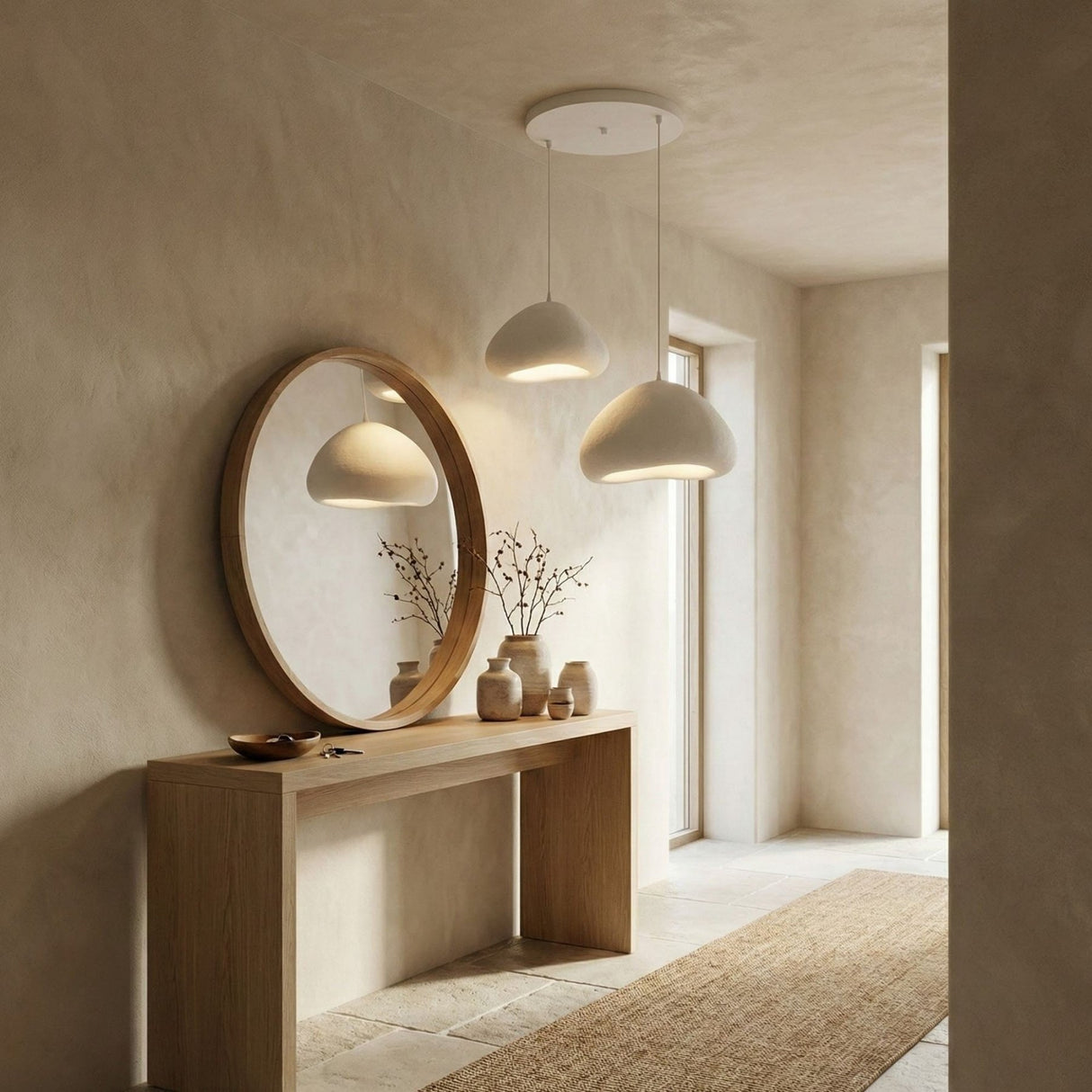 LORA-40-50-T-LUNA Hvid glasfiberhætte