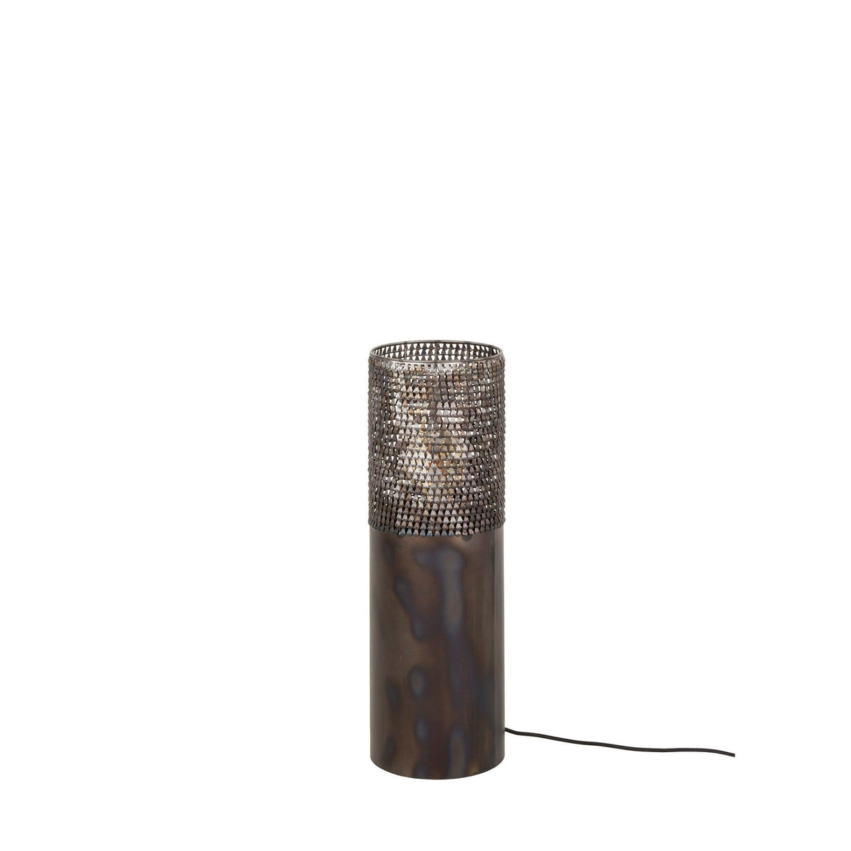 Gulvlampe cylinder Brick 60 cm sort brun