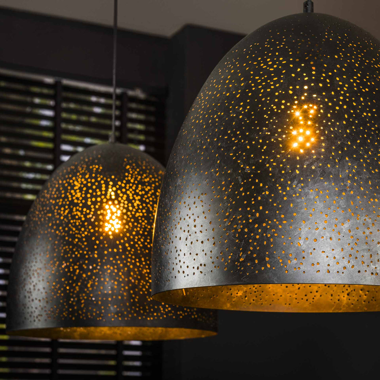 Industriel Hængelampe Kylian 2-lys Metal Sort