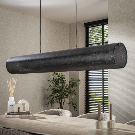 Loftlampe Knox 7-lys XL mesh sort