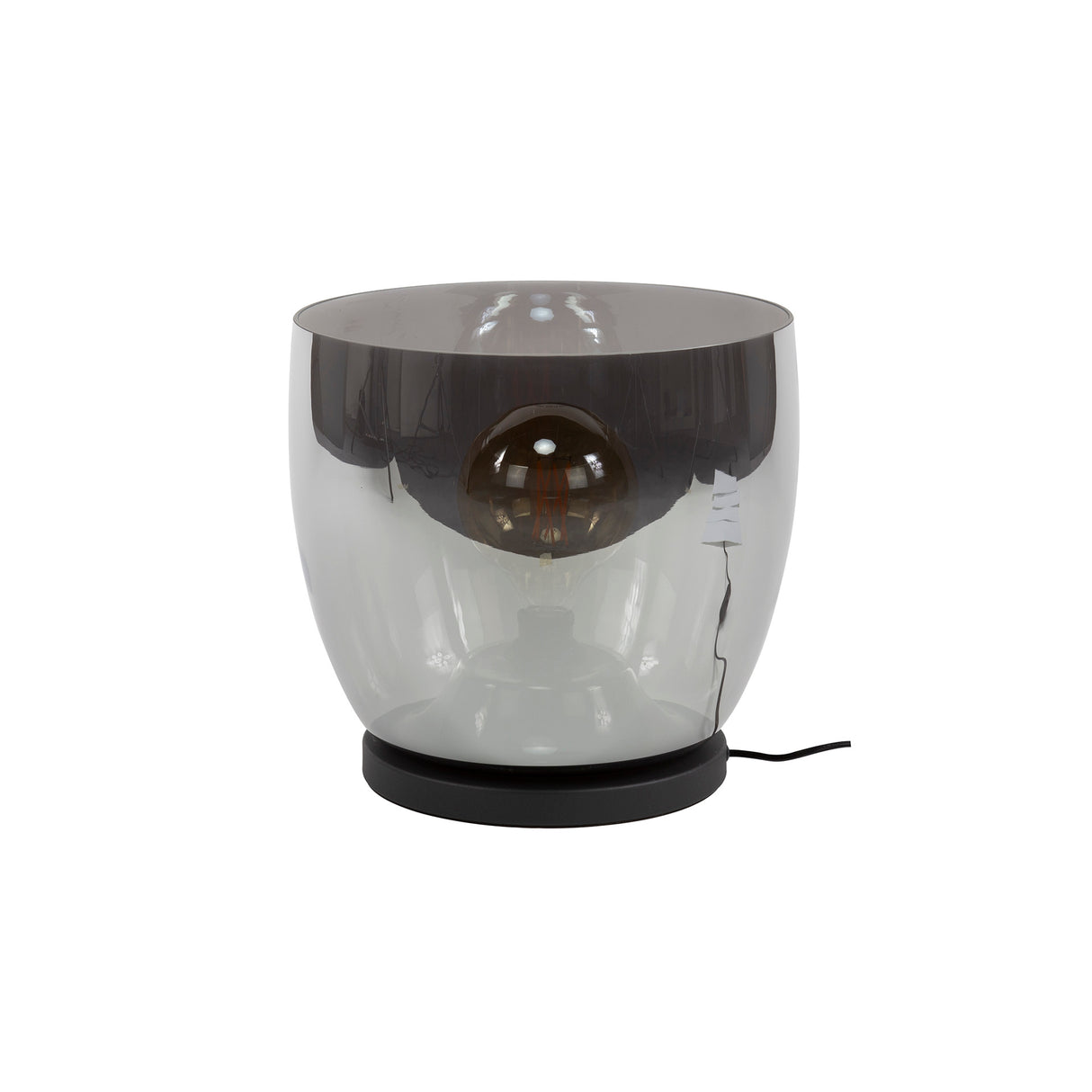 Gulvlampe Dain UP XL kromfarvet glas