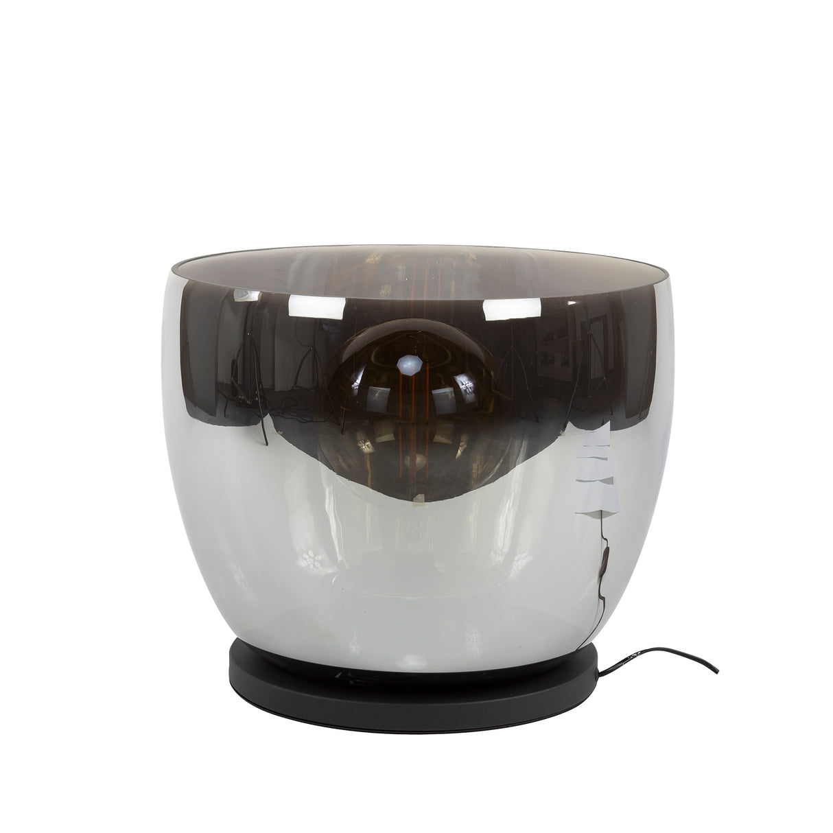 Gulvlampe Dain UP XXL Kromfarvet glas