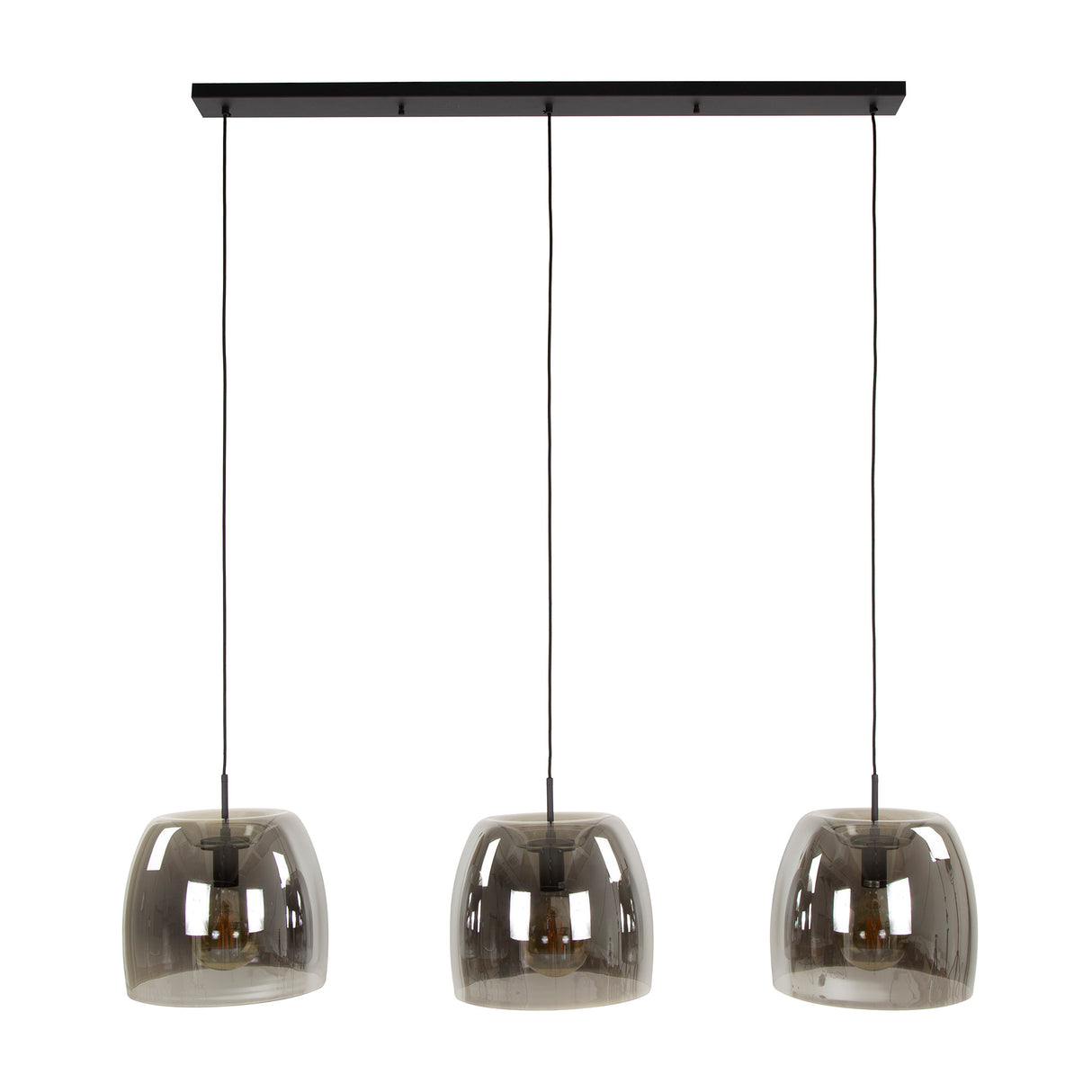 Hanglampen - Hanglamp Dain 3 - lichts chroomkleurig glas - Dimehouse