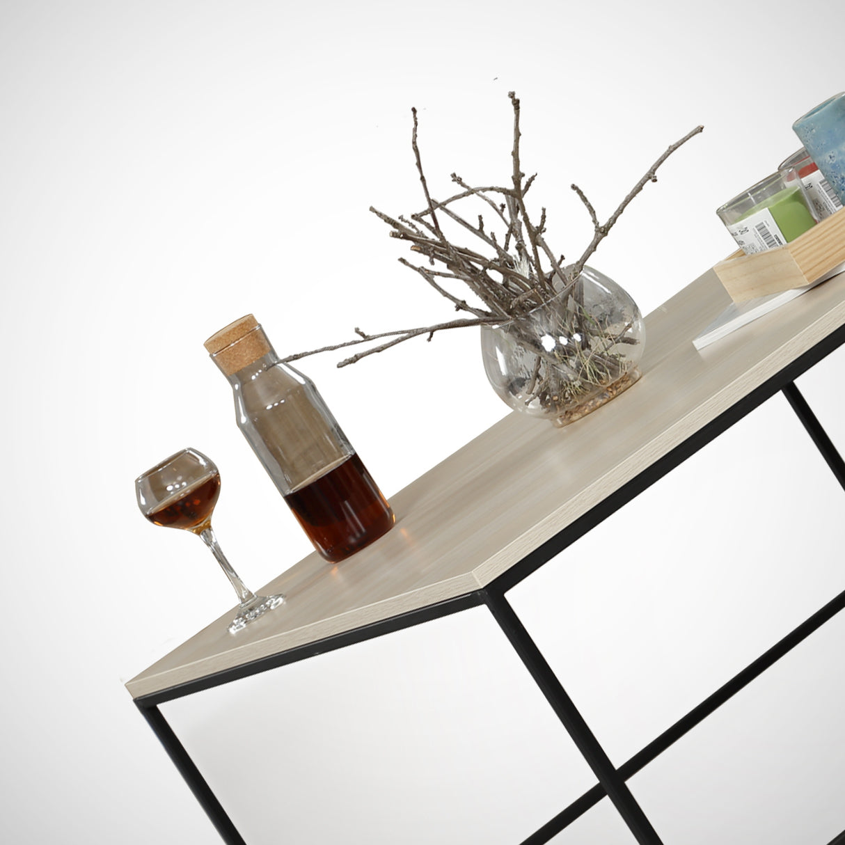 Sofabord Firkantet 75x75 cm Pola - Eg Melamin