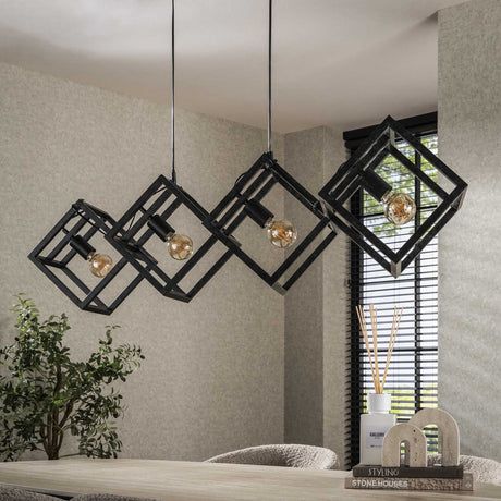 Loftlampe Drew 4-lys kube sort