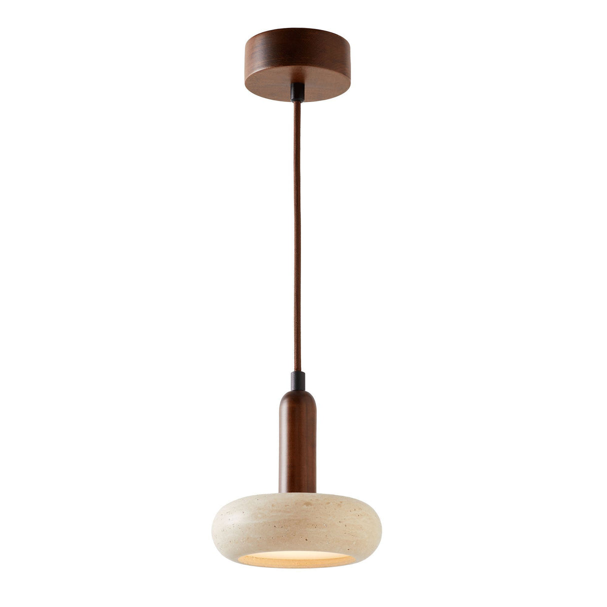 Orm - Valnød Beige Valnød Travertin Cap 24 cm bred