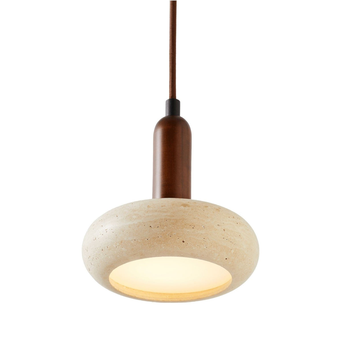 Orm - Valnød Beige Valnød Travertin Cap 24 cm bred
