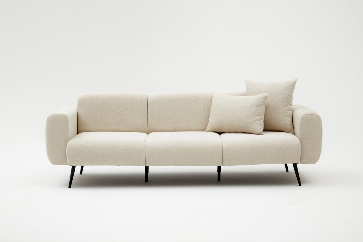 3-personers Sofa Side Creme