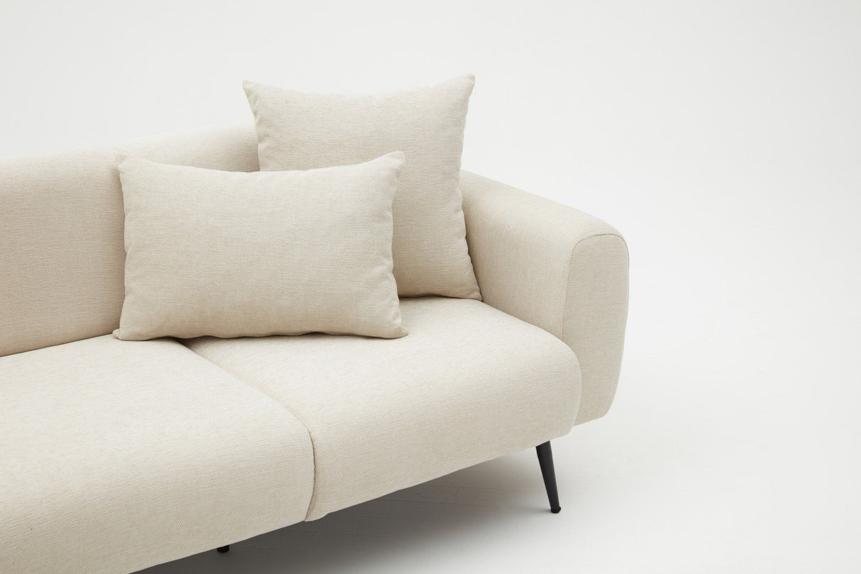 3-personers Sofa Side Creme