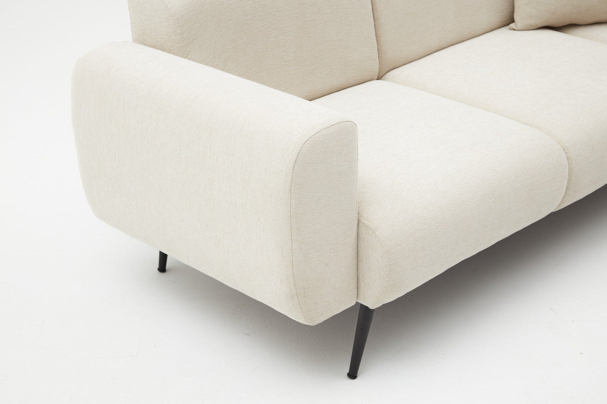 3-personers Sofa Side Creme