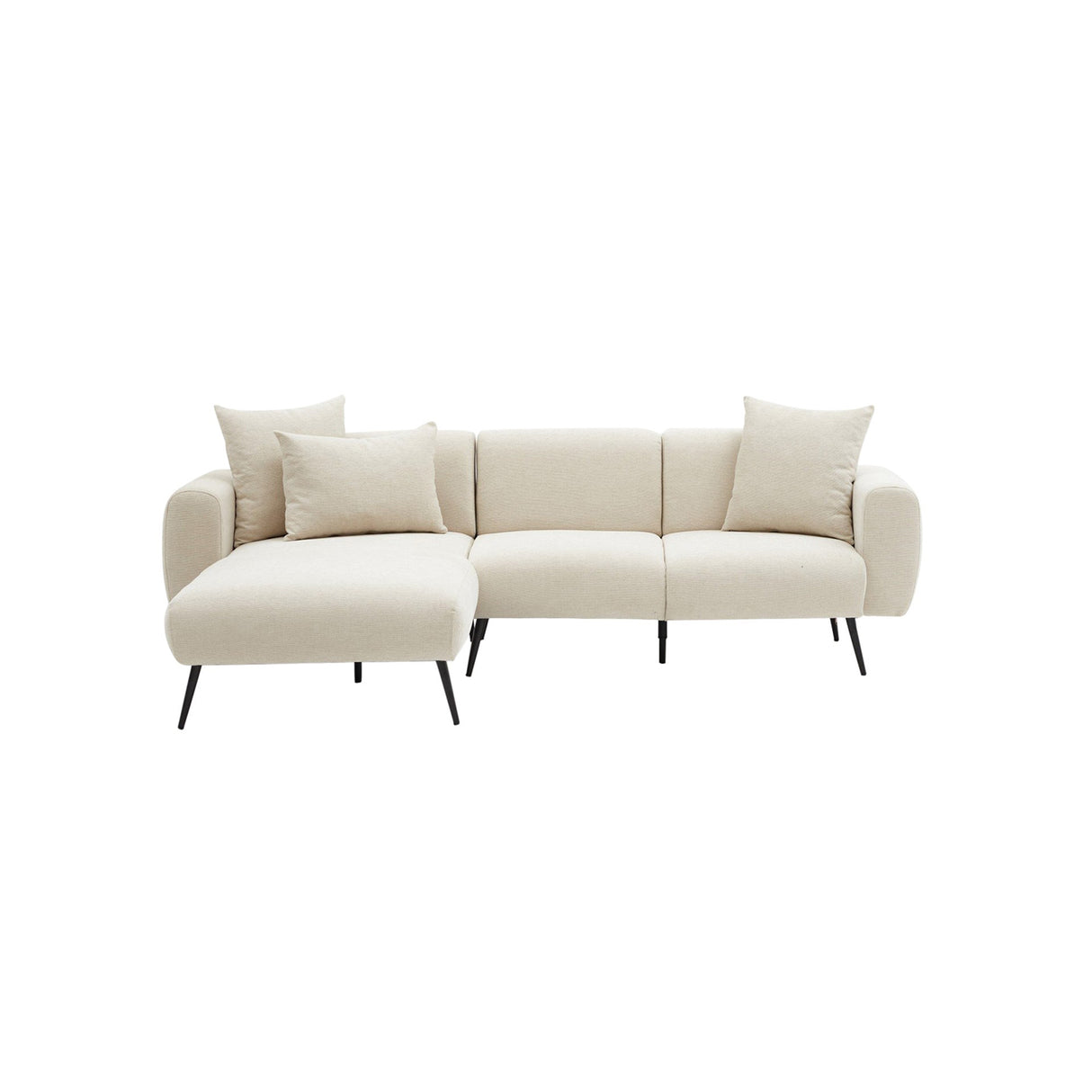 Hjørnesofa Venstre Side Creme