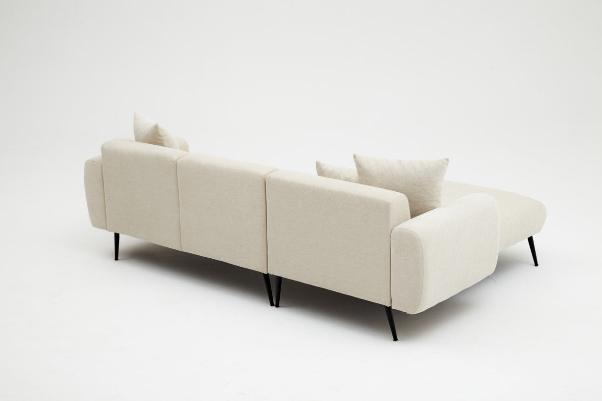 Hjørnesofa Venstre Side Creme
