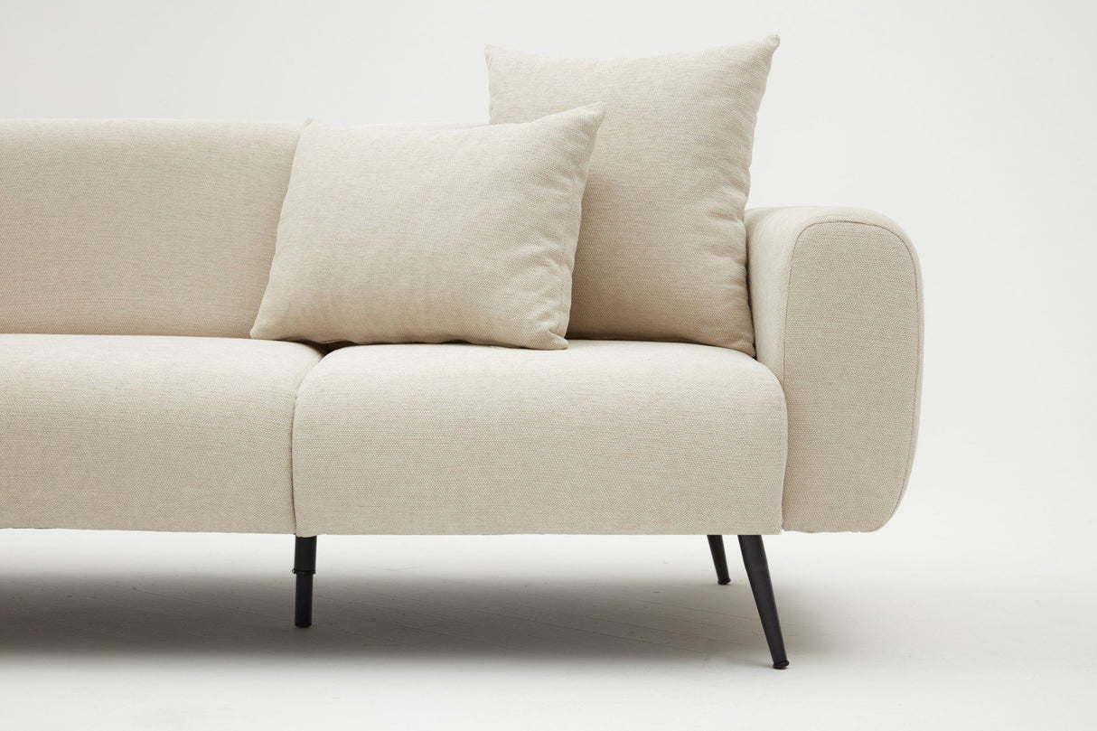 Hjørnesofa Venstre Side Creme