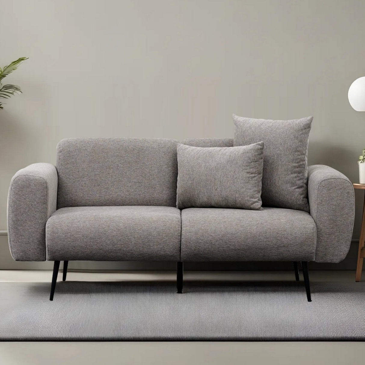 2-personers Sofa Side Lysegrå