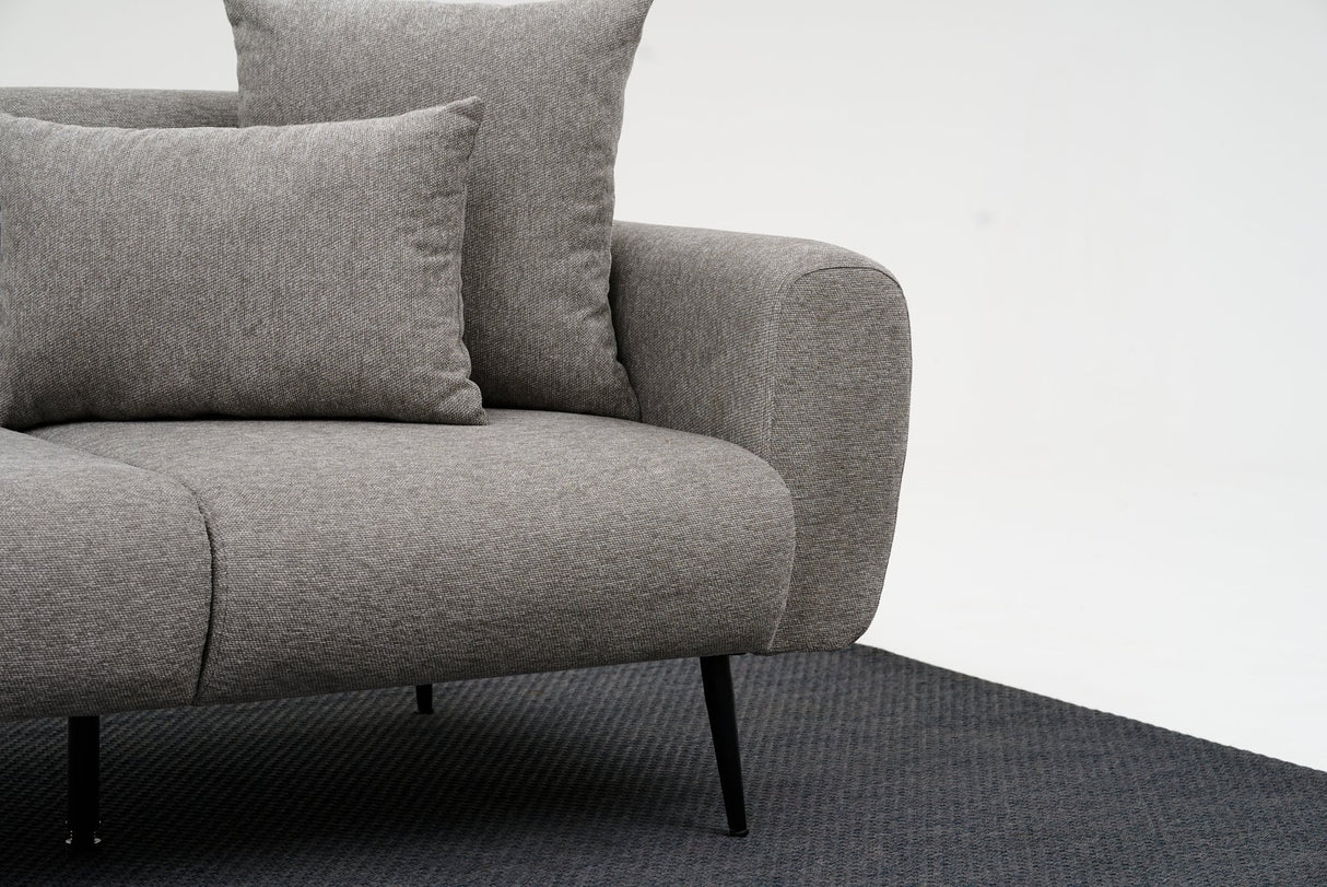2-personers Sofa Side Lysegrå