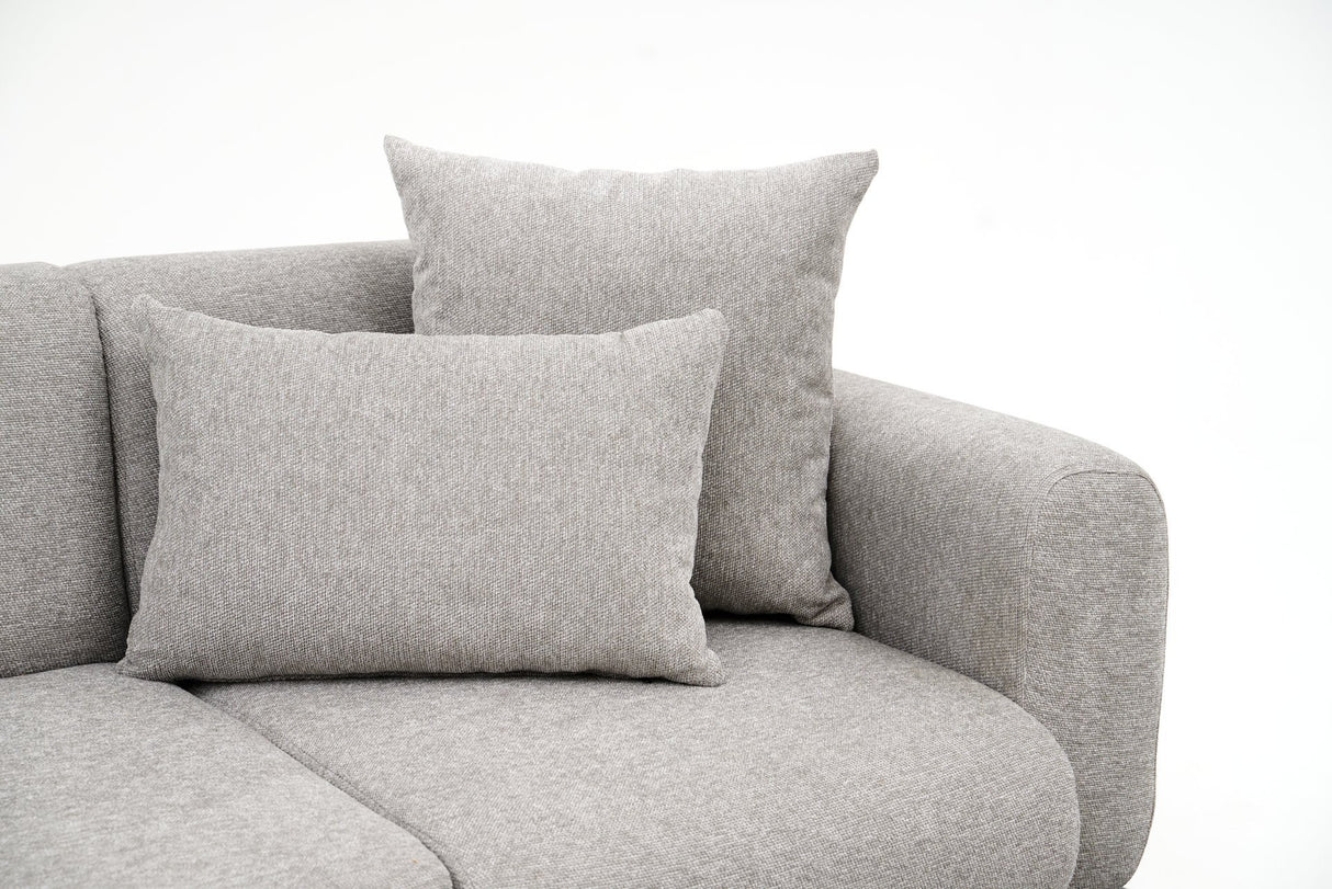 3-personers Sofa Side Lysegrå