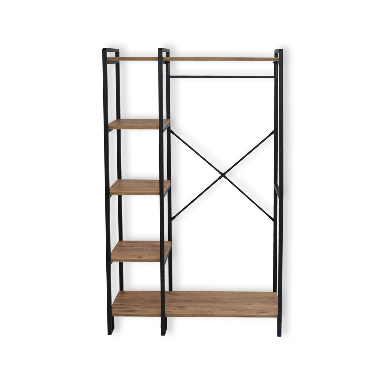 Garderobemøbel Knagerække Rox Natur - Med Hylder