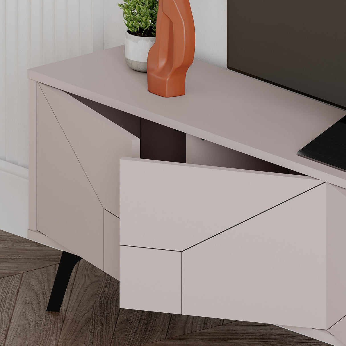 TV Meubels - TV Meubel Dune Mokka Melamine 180x50x29,6 cm - Dimehouse