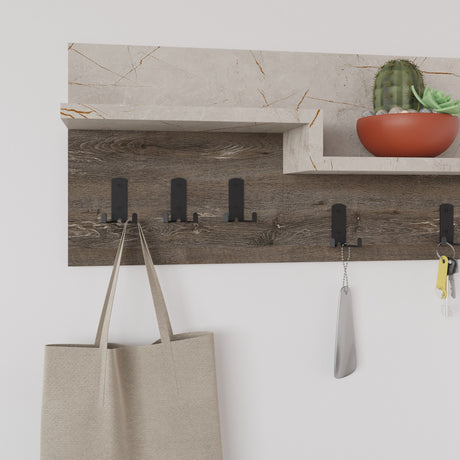 Krog 5-Haaks Marmorlook Lagona