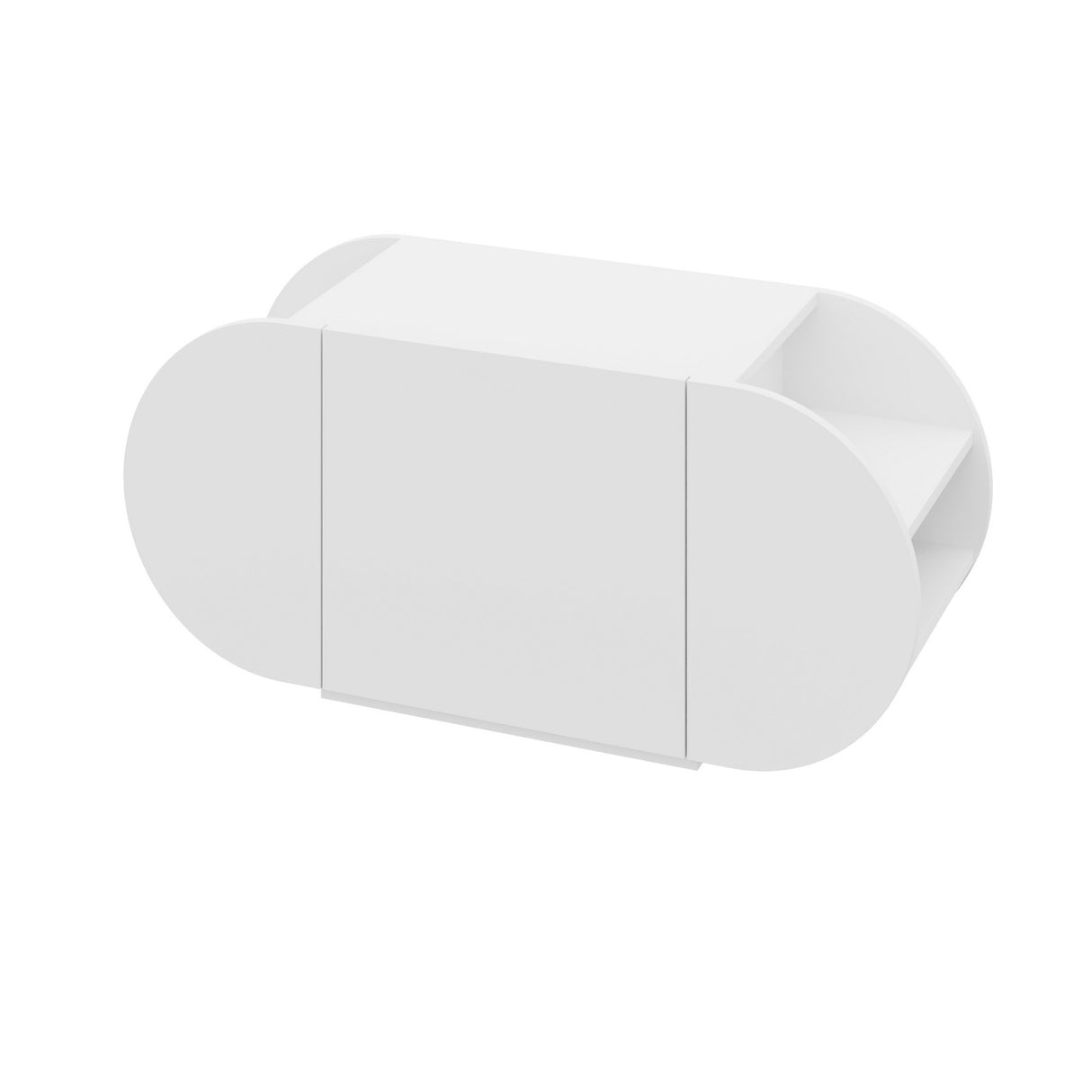 Schoenenkasten - Schoenenkast Pozy Shoe Bench Wit Melamine 110x50x40,4 cm - Dimehouse