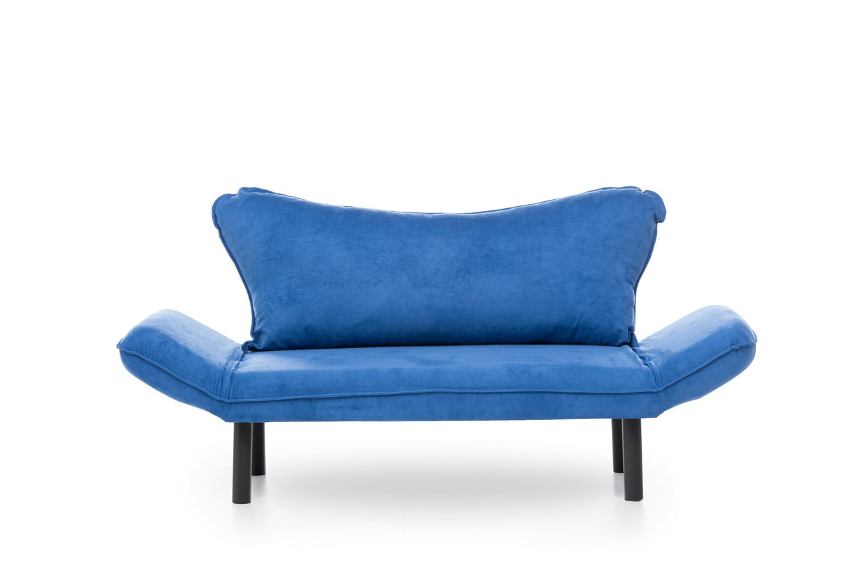 Banken - Slaapbank Blauw Velvet - twee persoons - Chatto - Dimehouse
