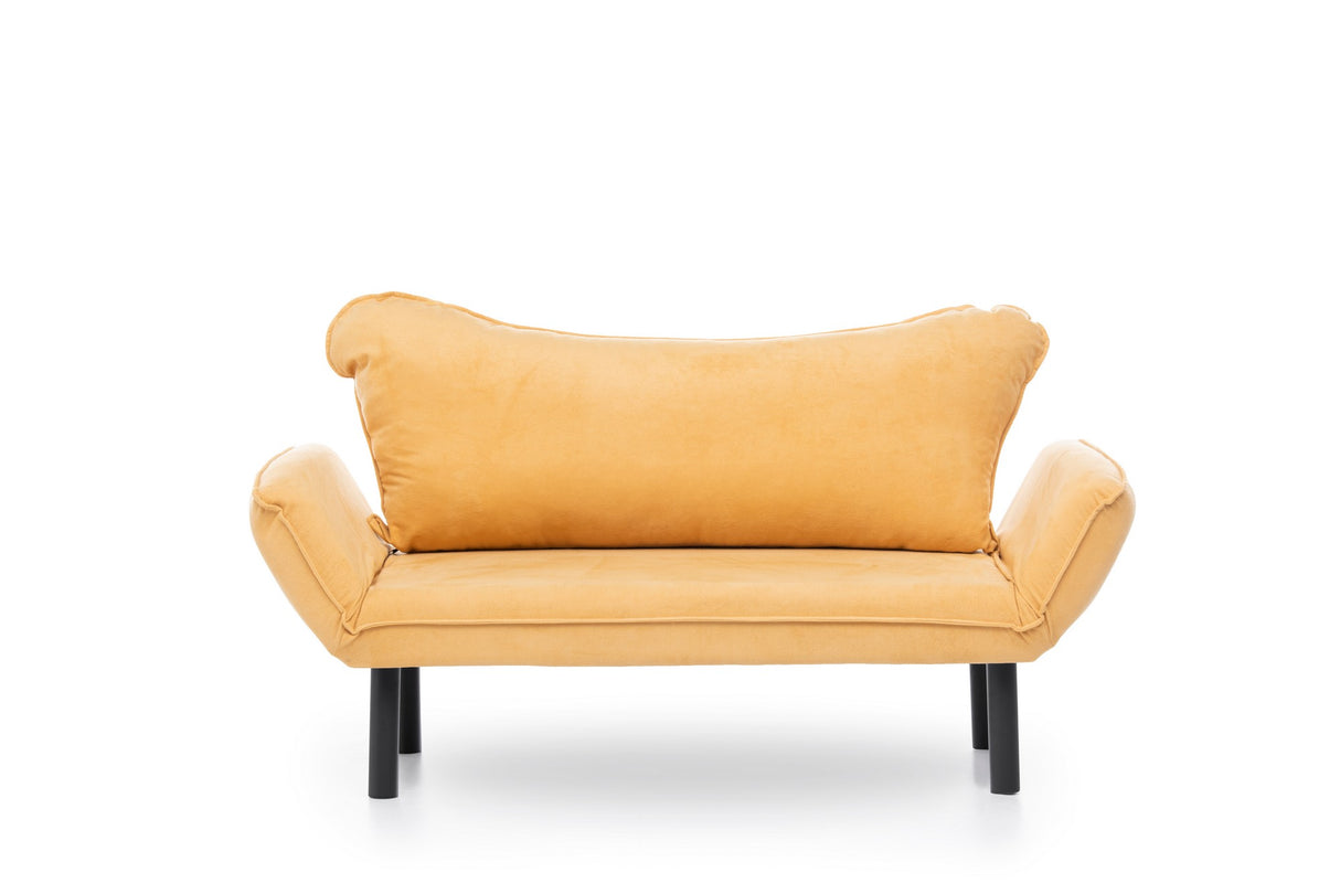 Banken - Slaapbank Mosterd geel Velvet - twee persoons - Chatto - Dimehouse