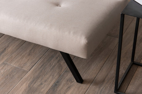 3-personers Sovesofa Zoly Crème Stof - 180 cm - Uden armlæn - Gecapitonneerd