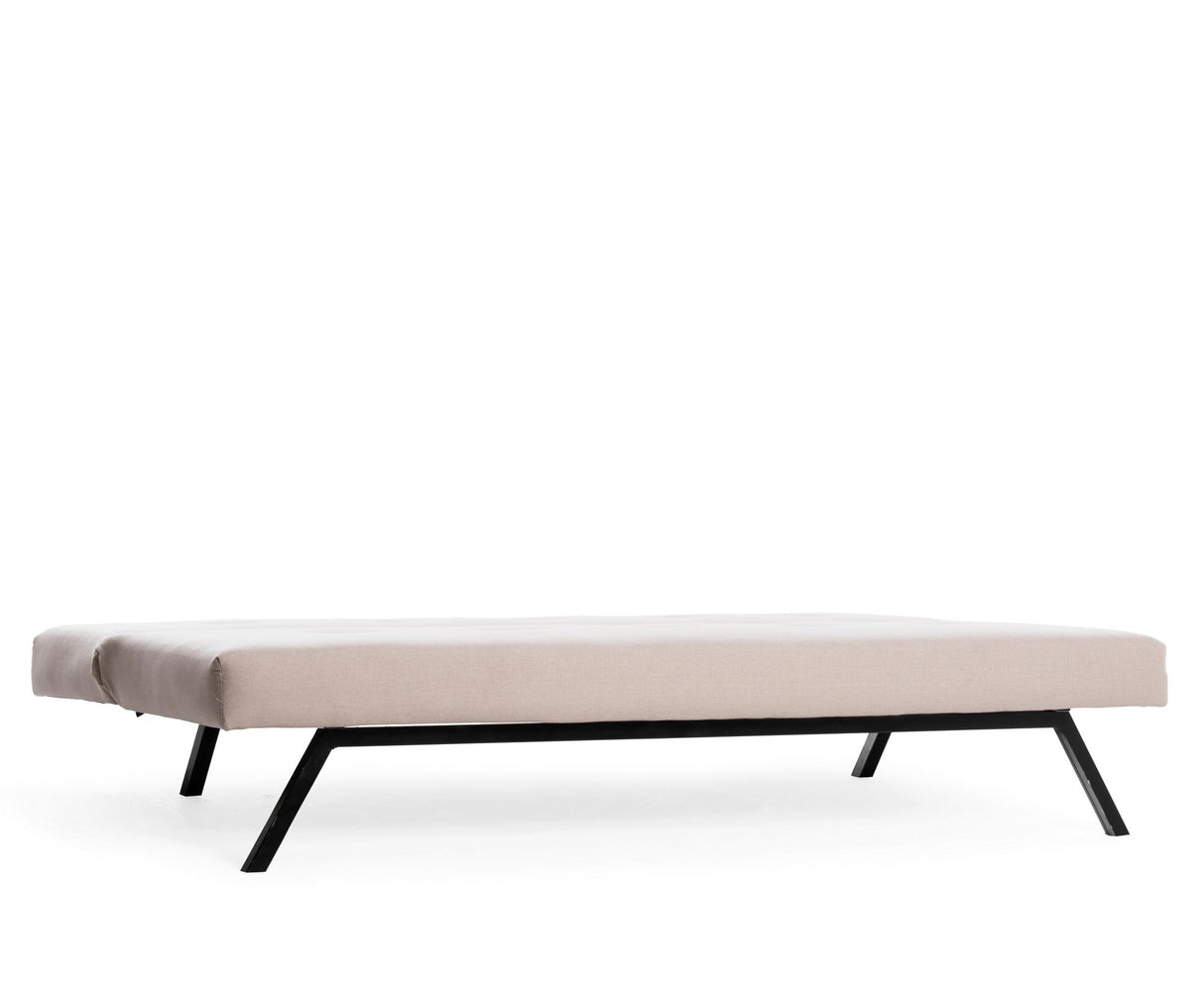Slaapbanken - Slaapbank Zoly Crème Stof 3 - Zits - 180 cm - Zonder armleuningen - Zoly - Dimehouse