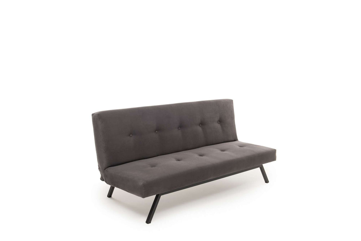 Sovesofa Grå stof 3-personers - 180 cm - Uden armlæn - Zoly