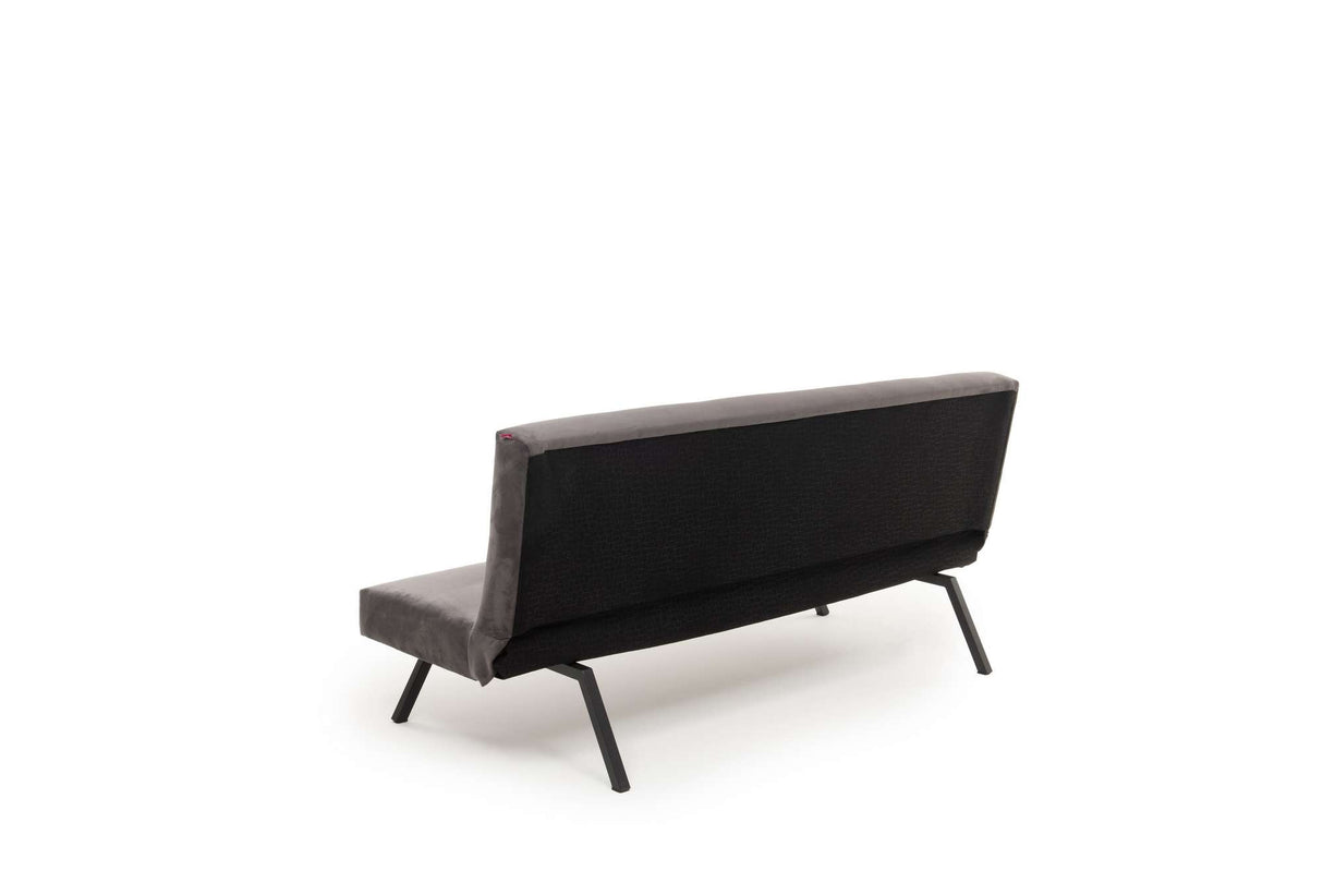 3-personers sovesofa Zoly Grå Stof - 180 cm - Uden armlæn - Knapper