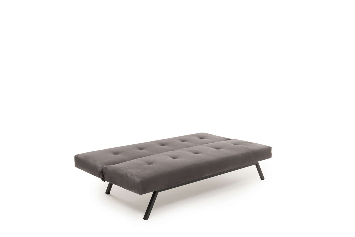 Sovesofa Grå stof 3-personers - 180 cm - Uden armlæn - Zoly