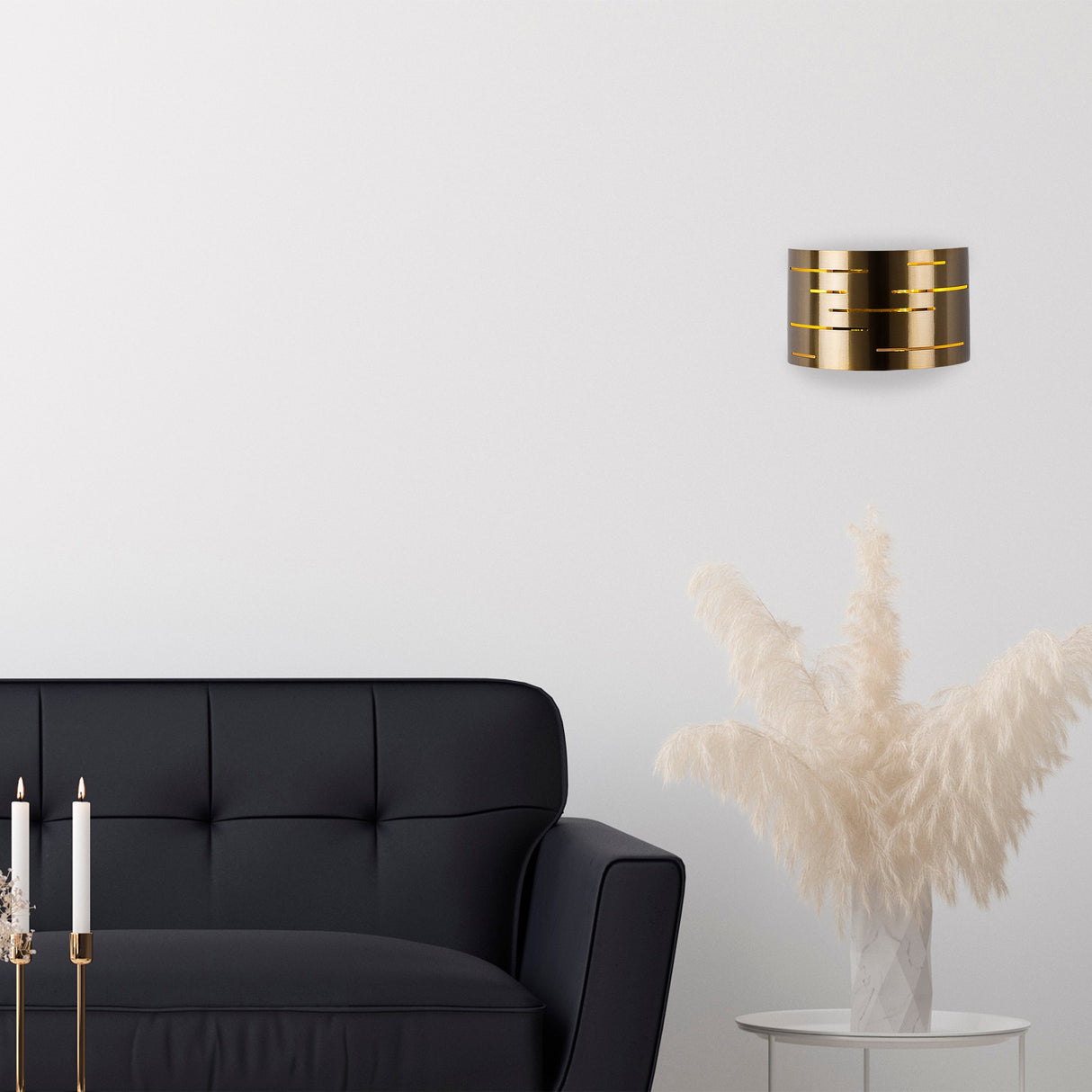 Væglampe 1-lys Bronze farvet Metal Mesa