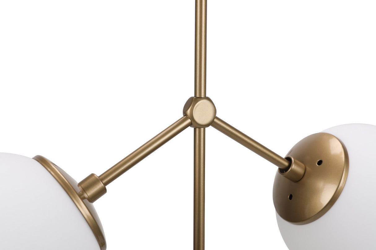 Hængelampe 3-lys Hvid Glas Polaris